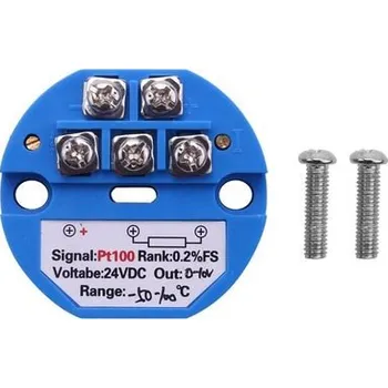 Centrální jednotka pro chytrou domácnost RTD převodník teploty PT100, DC 24V, rozsah měření -50 až 100 stupňů