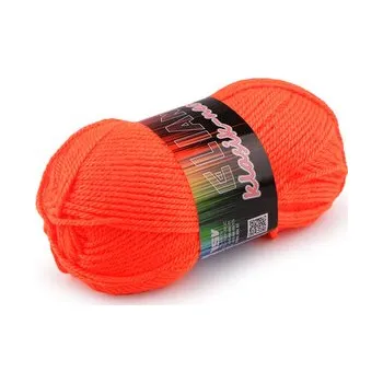 Příze Pletací příze Elian Klasik neon 50 g - 1 ks - 2 (10917) korálová