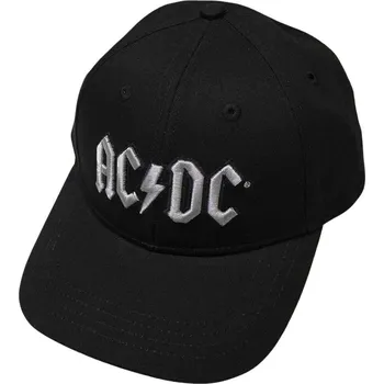 Kšiltovka AC/DC Silver Logo Kšiltovka Black