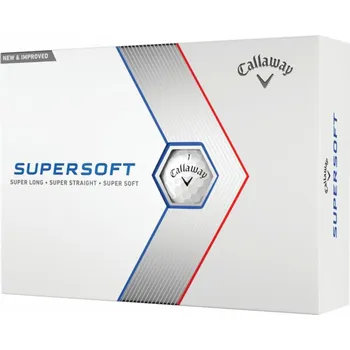 Golf Callaway Supersoft 2023 White Basic 12 Golfové míčky