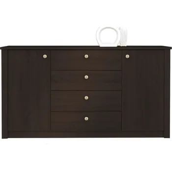 Komoda Maridex Komoda FINEJZA F06 Barva: Dub Sonoma/Čokoláda