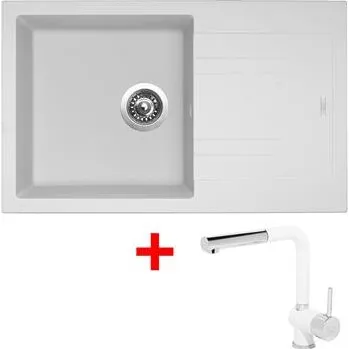 Kuchyňský dřez Sinks LINEA 780 Milk + Mix 3 P GR