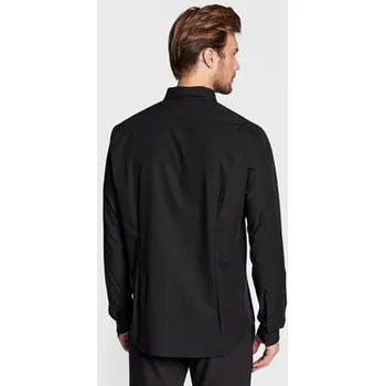 Oblečení a móda Calvin Klein Košile Hidden K10K109891 Černá Extra Slim Fit 40