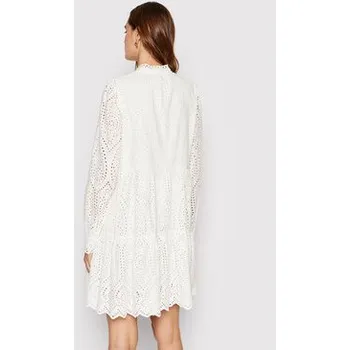 Dámské šaty YAS Každodenní šaty Holi 26027162 Bílá Relaxed Fit XS