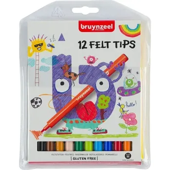 Bruynzeel Kids Felt Tips Fixy 12 ks