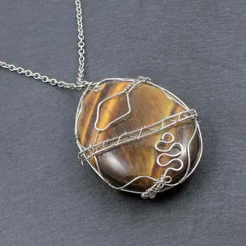 Náhrdelník Náhrdelník had chřestýš na tygřím oku