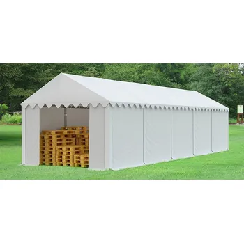 Zahradní stan Skladový stan 4x10m bílá EKONOMY