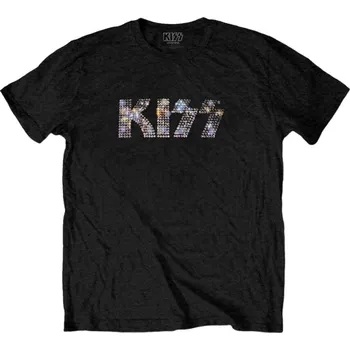 Pánské tričko Kiss Tričko Logo Unisex Black XL