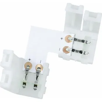 LED páska Konektor pro LED pásek LED-CON-L10, tvar L 10mm, nalisovací