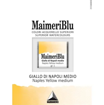Vodová barva Maimeri Blu Akvarelová barva Naples Yellow Medium 099 1,5 ml 1 ks