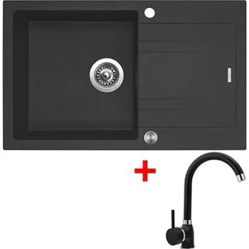 Granitový dřez Sinks LINEA 780 XC Granblack + Polo GR
