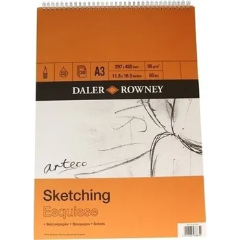 Daler Rowney Arteco Sketching Paper Skicář 30 A3 95 g
