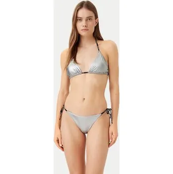 Dámské plavky HUGO Vrchní část bikin 50535242 Stříbrná L