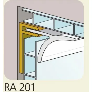Dokončovací profil OTTOPAN - Vnitřní kulatý A201 : Barva - Bílá