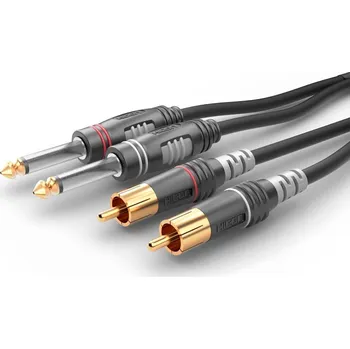 Sommer Cable Basic HBA-62C2-0150 1,5 m Černá Hi-Fi Audio kabel