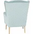 Křeslo Tempo Kondela Belek, mentolové/vzor
