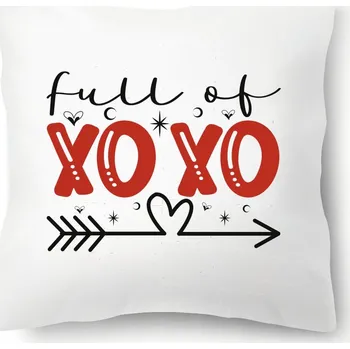 Dekorativní polštářek Polštář z lásky - FULL OF XOXO