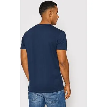 Pánská móda Pepe Jeans T-Shirt Original PM508210 Tmavomodrá Slim Fit XS