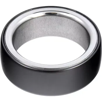 Prsten Smart Ring R8 - chytrý keramický prsten s nabíjecí krabičkou Velikost 18mm black