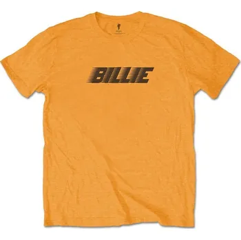 Pánské oblečení Billie Eilish Tričko Racer Logo & Blohsh Unisex Orange 2XL