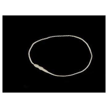 Šňůrka na visačku PES s pojistkou - 100 ks - 2 krémová nejsvět.