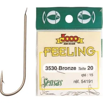Rybářský háček Sensas Háčky Feeling 3530 Bronze 15ks - vel.20