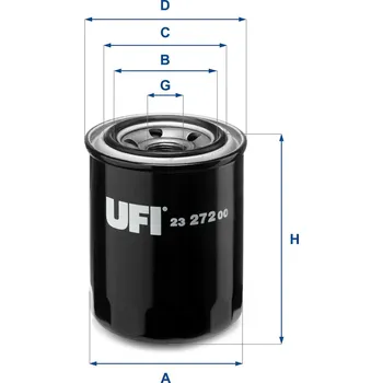 Olejový filtr Olejový filtr UFI 23.272.00