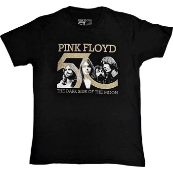 Pink Floyd Band Photo & 50th Logo Black M Tričko