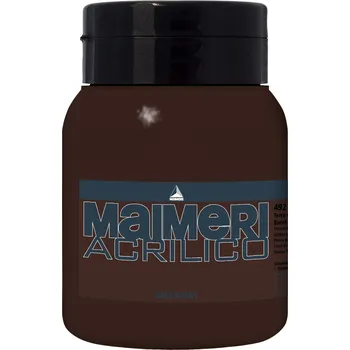 Vodová barva Maimeri Acrilico Akrylová barva Burnt Umber 492 500 ml 1 ks