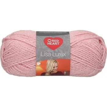 Příze Red Heart Lisa Lurex 00006 Pink Pletací příze