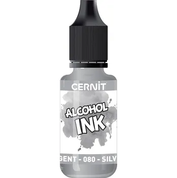 Cernit Alcohol Ink Akrylový tuš Silver 20 ml 1 ks
