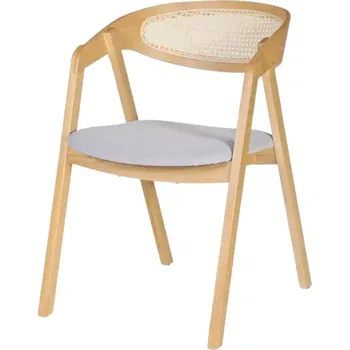 Jídelní židle Jídelní křeslo Guru dub opěrka výplet sedák látka Doprava ZDARMA.