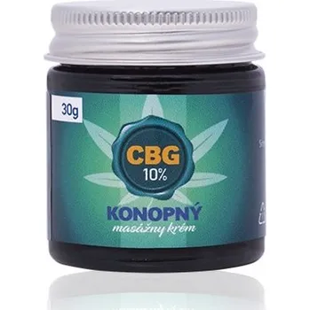 Trávniček 10 % CBG - Konopný masážní krém