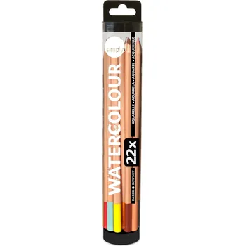 Daler Rowney Simply Watercolour Pencils Sada akvarelových tužek 22 ks