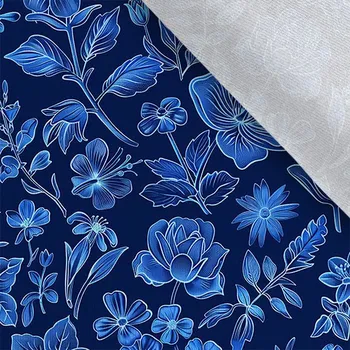 Teplákovina Takoy 150 cm květiny tmavé 57