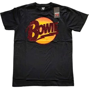 Pánské tričko David Bowie Diamond Dogs Logo Black M Tričko