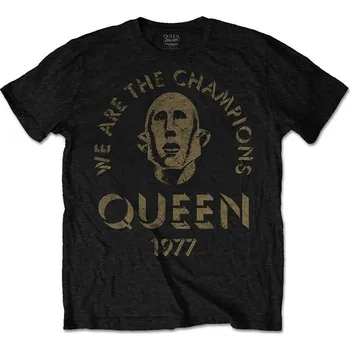 Pánské tričko Queen Tričko We Are The Champions Unisex Black M