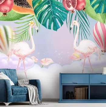 Fototapeta Solution Media 3D tapeta - Plameňáci MU2629 6 - Samolepící tapeta - 380-450g/m2