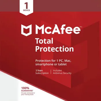 Antivir McAfee Total Protection – 1 zařízení / 3 roky