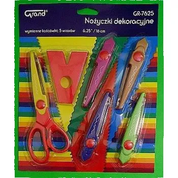 Kancelářské nůžky Velké nůžky GR-7625 16 cm dekorativní