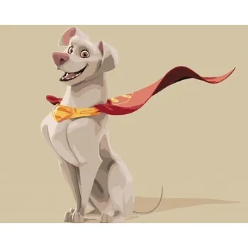 Zuty Malování podle čísel Sedící Krypto (DC League Of Super-Pets)