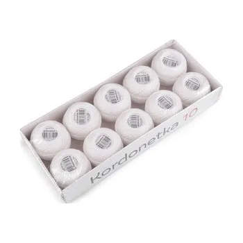 Příze Příze Kordonetka 20 g - 10 ks - 8002/10 bílá
