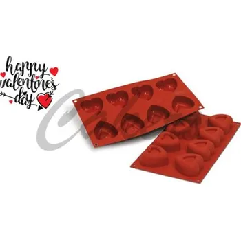 Čokoláda Forma silikon terakota: SAVARIN SRDCE 8x72ml