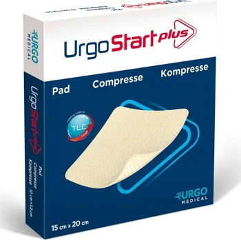 Krytí na ránu URGOSTART PLUS PAD KRYTÍ ABSORPČNÍ, LIPIDOKOLOIDNÍ S NOSF FAKTOREM 15CMX20CM,10KS