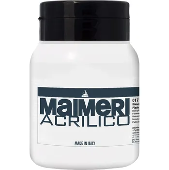 Výtvarná barva Maimeri Acrilico Akrylová barva Platinum White 017 500 ml 1 ks
