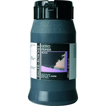 Speciální výtvarná barva Daler Rowney Acrylic Gesso Primer Black 500 ml 1 ks