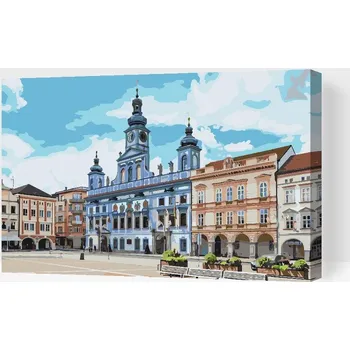 Painting Queens Painting Queens, Malování podle čísel, České Budějovice 2, 40 × 60 cm, vypnuté plátno na rám