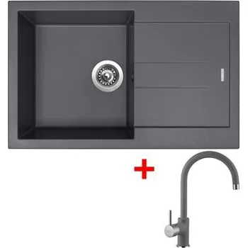 Granitový dřez Sinks AMANDA 780 Titanium + Vitalia GR