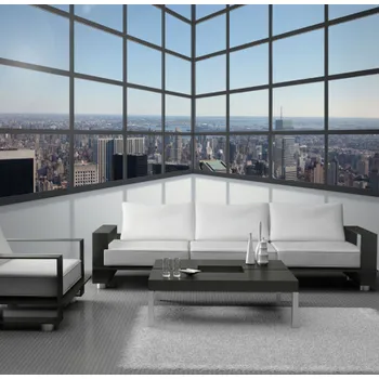 Fototapeta Solution Media 3D tapeta - Výhled na město MU1553 3 - 3D Relief - Vliesová tapeta - 320g/m2