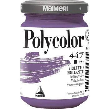Vodová barva Maimeri Vynil Polycolor Akrylová barva Brilliant Violet 447 140 ml 1 ks